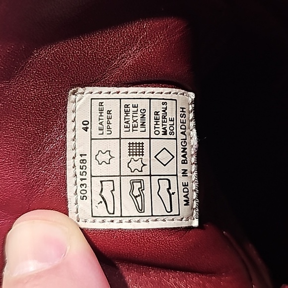 Hugo Boss maroon leather 40 shoes - Picture 6 of 8